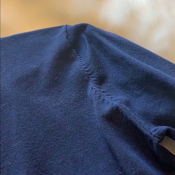Pendleton Silk Mockneck Top Navy - Picture 4 of 4